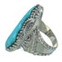 Southwest Turquoise Sterling Silver Ring Size 8-1/4 YX85586